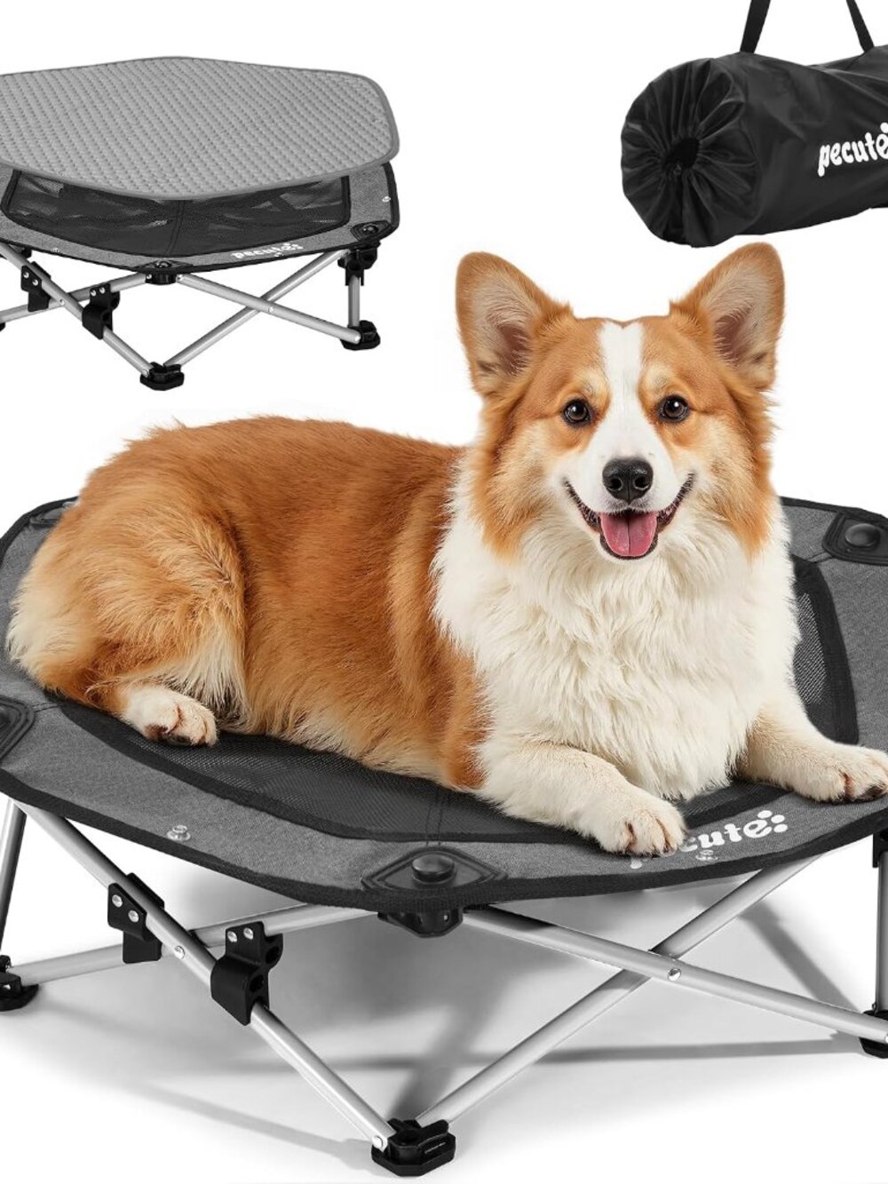 Raised Dog Bed with Cooling Mat
